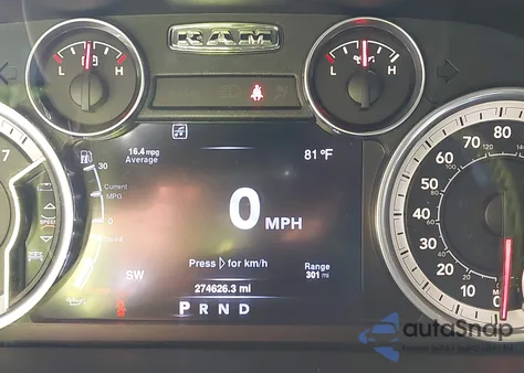 2016 Ram 1500 Laramie из США, поврежденный, VIN 1C6RR7NT0GS124834